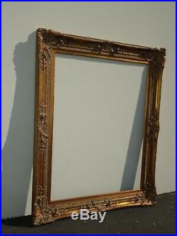 Large 58x44 Vintage French Provincial Ornate Gold Picture Frame