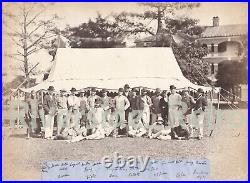 Large Albumen Photograph 1873 Navy & Army vs The Hong Kong Club Cricket Match