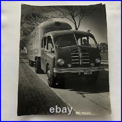 Large Antique Vintage Photograph of a Streamline Matador Truck and Trailer