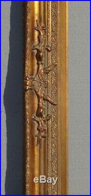 Large Ornate 60H x 48 Vintage French Provincial Gold Picture Frame