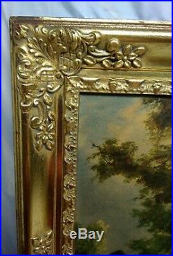 Large Vintage Ornate Wood Gold Gilt Picture Frame 40 x 30 Fits 33 x 23