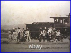 Latin American Railroad Train Locomotive Cabinet Photograph