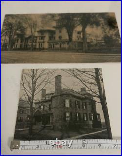 Leipzig BERLIN Post Card 2 Unmarked RARE Antique PHOTO POSTCARDS Buildings VTG