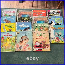 Lot Of 100 Vintage Little Golden Books 40's 70's. See photos