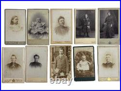 Lot of 40 Antique Photographs Portraits Cabinet Cards Amsterdam Europeans 1900's