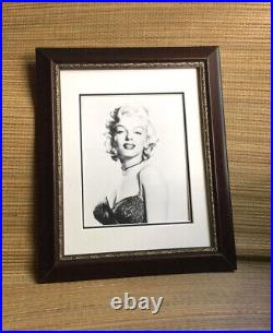 Marilyn Monroe Vintage Black & White 8x 10 Photograph Wood Framed