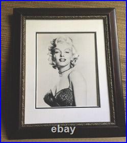 Marilyn Monroe Vintage Black & White 8x 10 Photograph Wood Framed