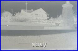 Mother Children Large California Mansion 1906 Panoramic Photo Negative Victorian