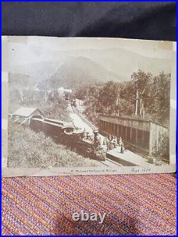 Mt. Washington 1886 Photo On Board Large People Train Photograph