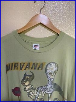 Nirvana Incesticide Vintage T-shirt 90's (1994) Size XL 100% Authentic ANVIL Tee