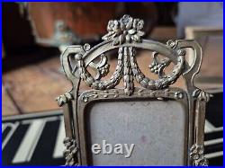 Old Vintage Art Nouveau, Secessionist Original Metal Picture/photo Frame