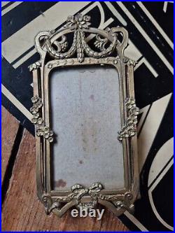 Old Vintage Art Nouveau, Secessionist Original Metal Picture/photo Frame