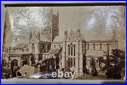 Original 19th c. Albumen photo print of Worchester Cathedral from Edgars Tower