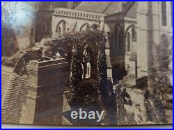 Original 19th c. Albumen photo print of Worchester Cathedral from Edgars Tower