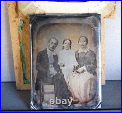Original Antique 19th century Daguerreotype Family Portrait