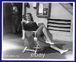 Original Rita Hayworth Black and White Studio Photo Classic Beauty