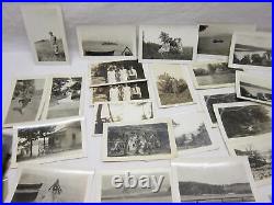 Otsego Lake Cooperstown Ny Kelly Family Snapshot Photo Lot Old Vtg Antique Album