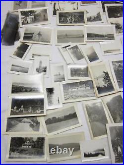 Otsego Lake Cooperstown Ny Kelly Family Snapshot Photo Lot Old Vtg Antique Album