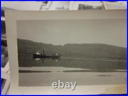 Otsego Lake Cooperstown Ny Kelly Family Snapshot Photo Lot Old Vtg Antique Album