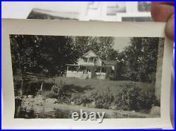 Otsego Lake Cooperstown Ny Kelly Family Snapshot Photo Lot Old Vtg Antique Album