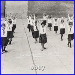 Philadelphia Ballerina Girls Photo 1920s Children Dance Class School Dancer A231