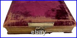 Photograph Album with 74 Antique Cabinet Card Photos Pictures Men Women Kids