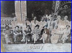 Photograph Antique Old 1939 South Indian House Warming Ceremony English People