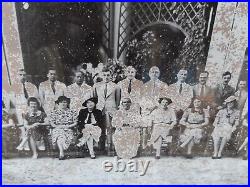 Photograph Antique Old 1939 South Indian House Warming Ceremony English People