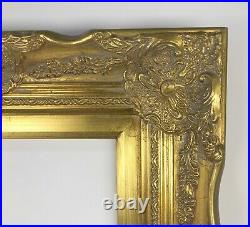 Picture Frame- 16x20 Ornate- Baroque Gold Color- Wood/Gesso- 6996G