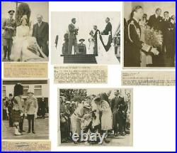 Queen Mother Elizabeth King George VI in Canada royal trip 5 antique photos lot