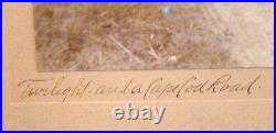 RARE! ANTIQUE Vintage FRED SMALL Signed Photograph of CAPE COD / Buzzards Bay