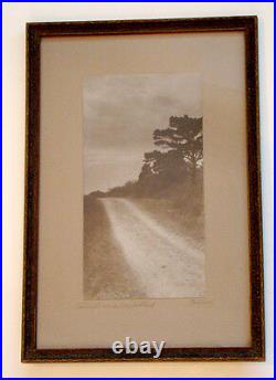 RARE! ANTIQUE Vintage FRED SMALL Signed Photograph of CAPE COD / Buzzards Bay