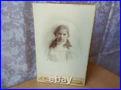 RARE Vintage Antique Cabinet Photo Card Henner Przemysl girl woman child kid