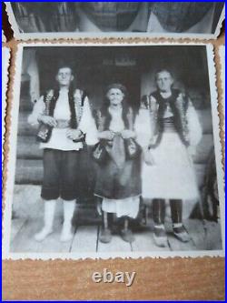 RARE Vintage antique Photos Hutsul traditional clothing woman Ukraine Carpathia