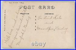 RPPC Photo Postcard Blind Child Dressed Studio c1910's Posted Antique