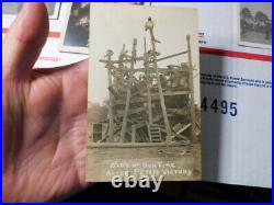 Rare 1910's Real Photo Postcard Rppc Lot, Penn State Football Images