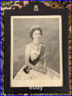 Rare 1957 Queen Elizabeth II and Prince Philip Signed Presentation Photographs