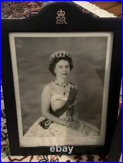 Rare 1957 Queen Elizabeth II and Prince Philip Signed Presentation Photographs