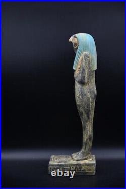 Rare Ancient Egyptian Antiquities Statue of God Horus Egyptian Falcon Figure BC