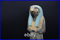 Rare Ancient Egyptian Antiquities Statue of God Horus Egyptian Falcon Figure BC