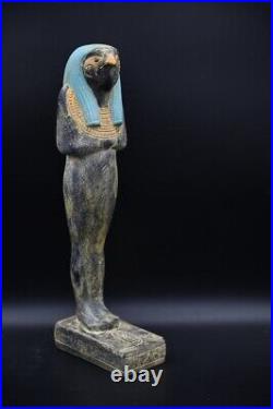 Rare Ancient Egyptian Antiquities Statue of God Horus Egyptian Falcon Figure BC