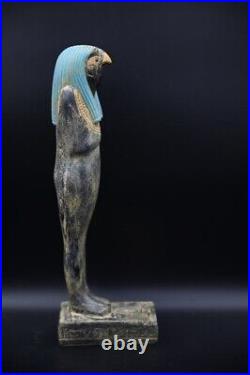 Rare Ancient Egyptian Antiquities Statue of God Horus Egyptian Falcon Figure BC