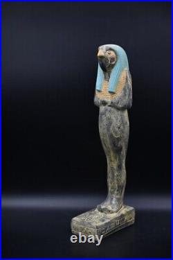 Rare Ancient Egyptian Antiquities Statue of God Horus Egyptian Falcon Figure BC