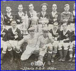 Rare Antique 1928 Chicago Sparta Pro Soccer Team Photo Cigar Box Early Vintage