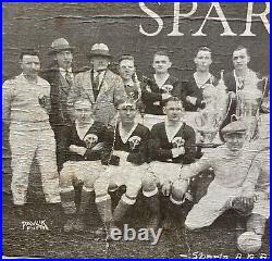 Rare Antique 1928 Chicago Sparta Pro Soccer Team Photo Cigar Box Early Vintage