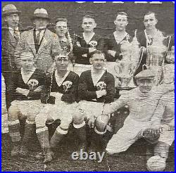 Rare Antique 1928 Chicago Sparta Pro Soccer Team Photo Cigar Box Early Vintage