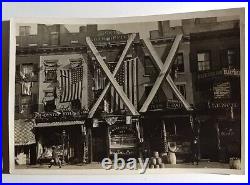 Rare Antique Photo 1909 NYC Pawn Shop 8th Ave. Hudson Fulton Celebration Vtg