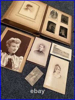 Rare! Antique Vintage Family Portraits Album+ Event Programme(1895)new York