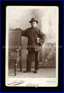 Rare Chinese Man in New York 1800s antique Photo Asian Ethnic China