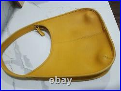 Rare Coach Vintage Ergo Leather Bag Mango Yellow Oval See Photos Free S/H